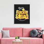 Suicide Squad | Bomb-Logo Canvas Afdruk (Insitu (Woonkamer))