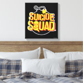 Suicide Squad | Bomb-Logo Canvas Afdruk (Insitu (Slaapkamer))