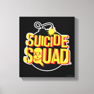 Suicide Squad Bomb-Logo Canvas Afdruk