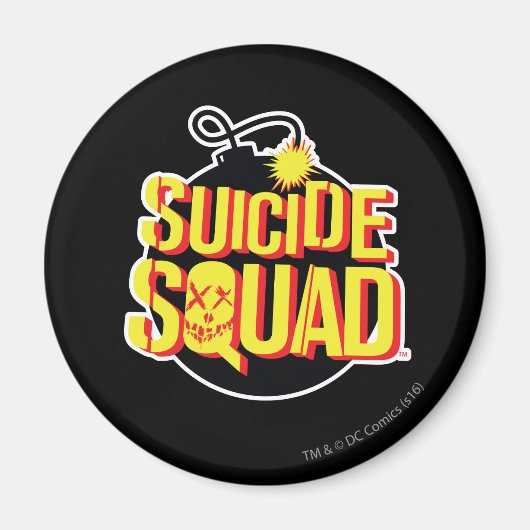 Suicide Squad | Bomb-Logo Magneet (Voorkant)