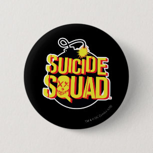 Suicide Squad   Bomb-Logo Ronde Button 5,7 Cm