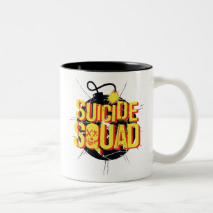 Suicide Squad Bomb-Logo Tweekleurige Koffiemok
