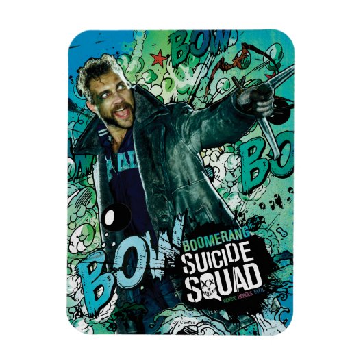 Suicide Squad | Boomerang Character Graffiti Magneet (Verticaal)