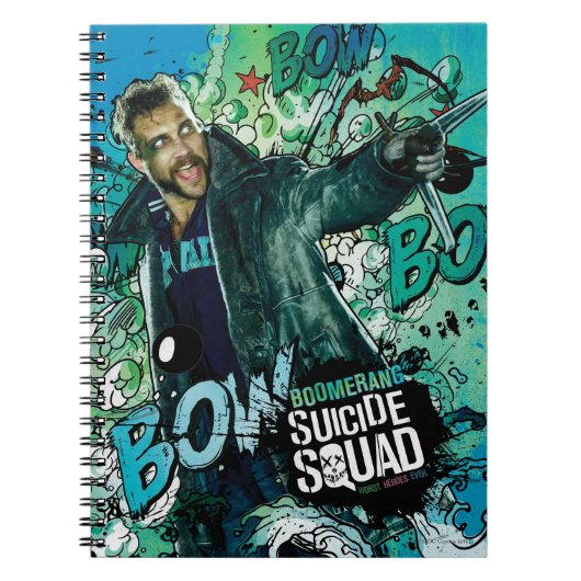Suicide Squad | Boomerang Character Graffiti Notitieboek (Voorkant)