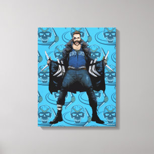 Suicide Squad Boomerang Comic Book Art Canvas Afdruk