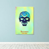 Suicide Squad | Boomerang Head Icon Canvas Afdruk (Insitu (Houten vloer))