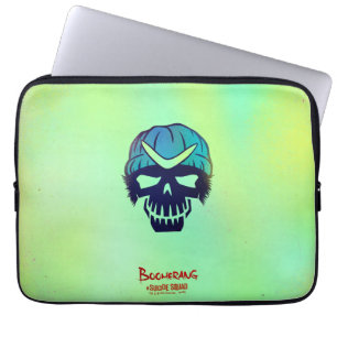 Suicide Squad   Boomerang Head Icon Laptop Sleeve