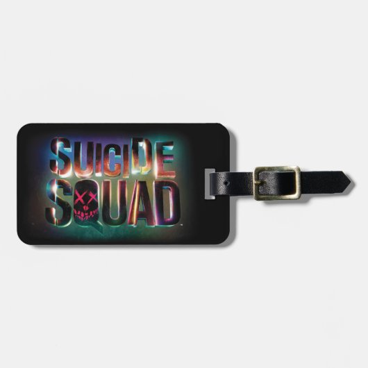 Suicide Squad | Colorful Glow Logo Bagagelabel (Voorkant horizontaal)