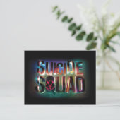 Suicide Squad | Colorful Glow Logo Briefkaart (Staand voorkant)
