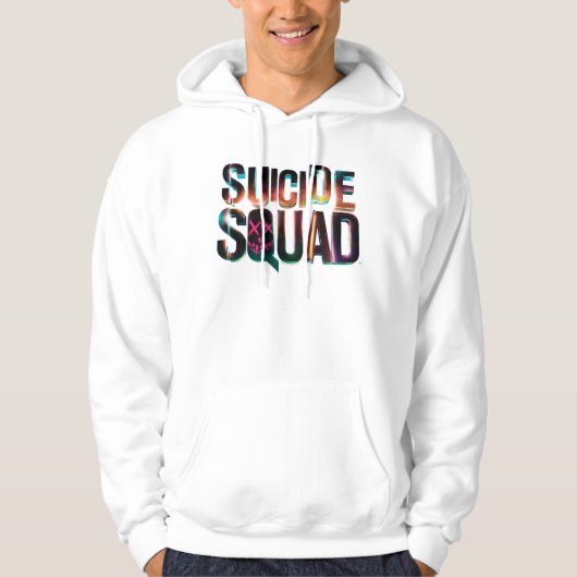 Suicide Squad | Colorful Glow Logo Hoodie (Voorkant)