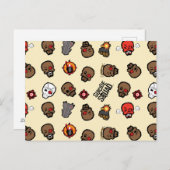Suicide Squad | Deadshot Emoji Pattern Briefkaart (Voorkant / Achterkant)