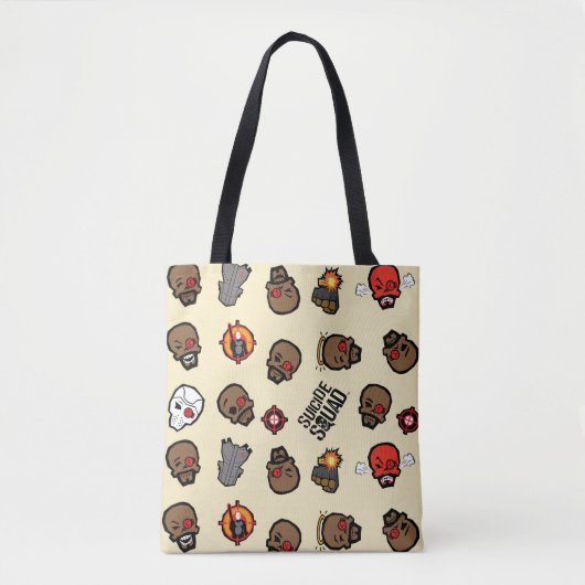 Suicide Squad | Deadshot Emoji Pattern Tote Bag (Voorkant)