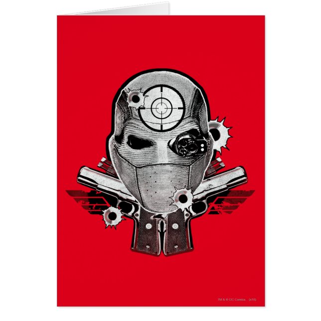 Suicide Squad | Deadshot Mask & Guns Tattoo Art (Devant)