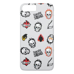 Suicide Squad Diablo Emoji Pattern iPhone 8 Plus / 7 Plus Hoesje