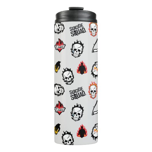 Suicide Squad | Diablo Emoji Pattern Thermosbeker (Voorkant)