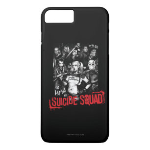 Suicide Squad   Foto Grunge Group iPhone 8 Plus / 7 Plus Hoesje