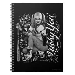 Suicide Squad   Foto Harley Quinn Typografie Notitieboek