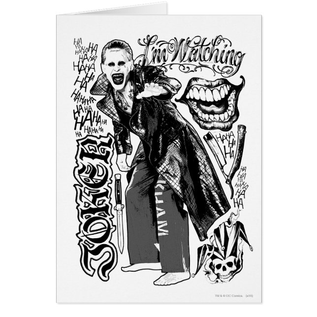 Suicide Squad | Foto Joker Typografie (Voorkant)