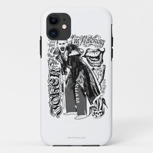 Suicide Squad | Foto Joker Typografie Case-Mate iPhone Case (Achterkant)