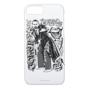 Suicide Squad Foto Joker Typografie iPhone 8/7 Hoesje