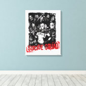 Suicide Squad | Foto van Grunge Group Canvas Afdruk (Insitu (Houten vloer))