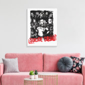 Suicide Squad | Foto van Grunge Group Canvas Afdruk (Insitu (Woonkamer))