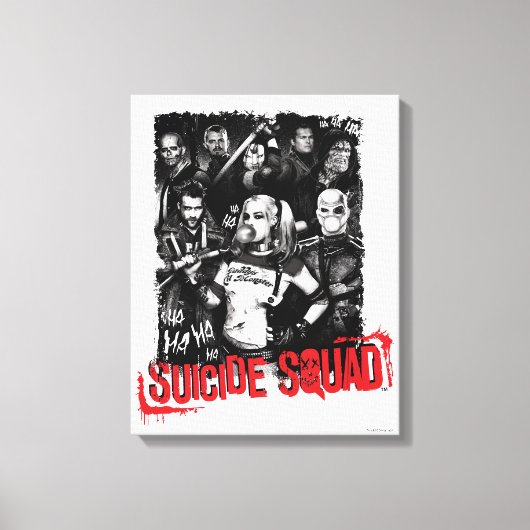 Suicide Squad | Foto van Grunge Group Canvas Afdruk (Voorkant)
