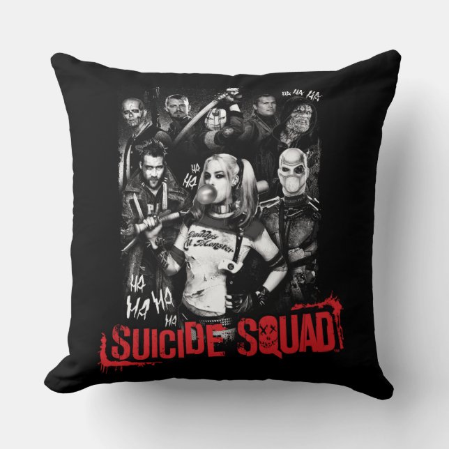 Suicide Squad | Foto van Grunge Group Kussen (Voorkant)