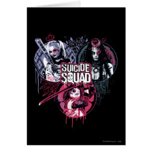 Suicide Squad Girls Graffiti Badges