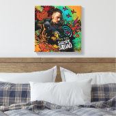 Suicide Squad | Graffiti met kenmerk Rick Flag Canvas Afdruk (Insitu (Slaapkamer))