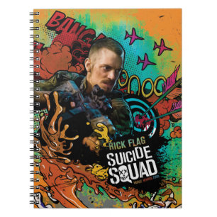Suicide Squad Graffiti met kenmerk Rick Flag Notitieboek