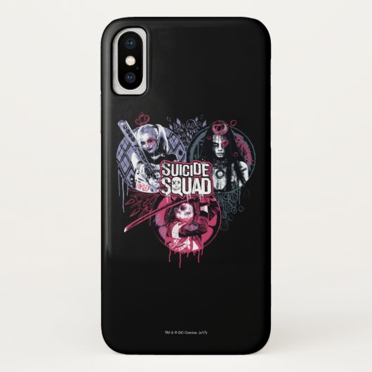 Suicide Squad | Graffiti-toegangspasjes voor klein Case-Mate iPhone Case (Achterkant)