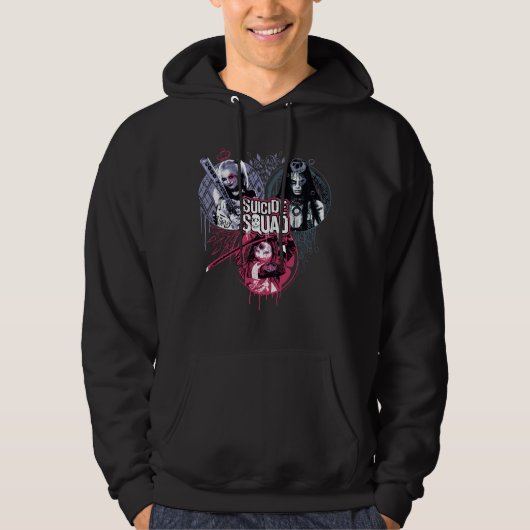 Suicide Squad | Graffiti-toegangspasjes voor klein Hoodie (Voorkant)