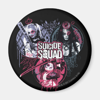 Suicide Squad | Graffiti-toegangspasjes voor klein Magneet