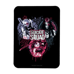 Suicide Squad Graffiti-toegangspasjes voor Squad Magneet