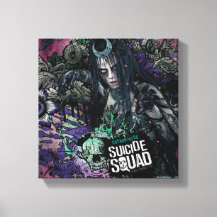 Suicide Squad   Graffiti voor betogers Canvas Afdruk