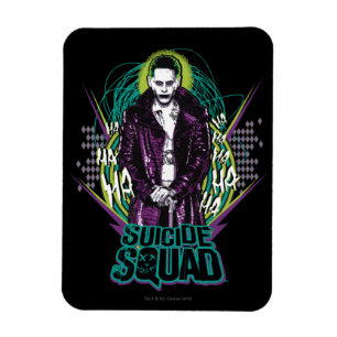 Suicide Squad   Grafisch joker Retro Rock Magneet