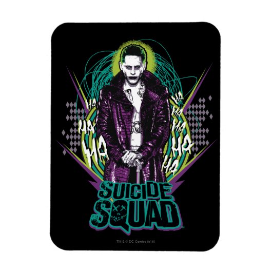 Suicide Squad | Grafisch joker Retro Rock Magneet (Verticaal)