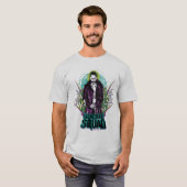 Suicide Squad | Grafisch joker Retro Rock T-shirt (Voorkant volledig)
