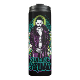 Suicide Squad   Grafisch joker Retro Rock Thermosbeker