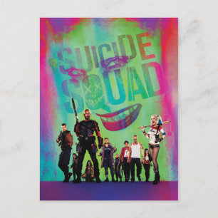 Suicide Squad   Green Joker & Squad Movie Poster Briefkaart