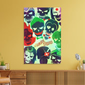 Suicide Squad | Groep Toss Canvas Afdruk (Insitu (Woonkamer))