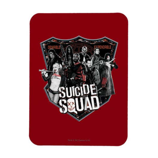 Suicide Squad | Group Badge-foto Magneet (Verticaal)