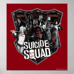 Suicide Squad   Group Badge-foto Poster