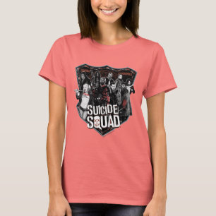 Suicide Squad Group Badge-foto T-shirt