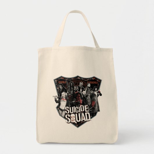 Suicide Squad | Group Badge-foto Tote Bag (Voorkant)