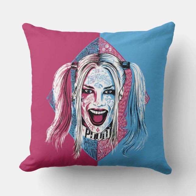 Suicide Squad | Harley Laugh Kussen (Voorkant)