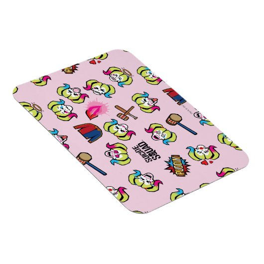 Suicide Squad | Harley Quinn Emoji Pattern Magneet (Rechterzijde)