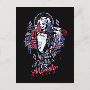 Suicide Squad   Harley Quinn Inked Graffiti Briefkaart