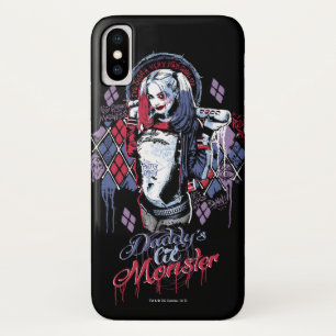 Suicide Squad   Harley Quinn Inked Graffiti iPhone X Hoesje